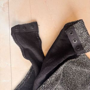 Shimmery Long Sleeve Backless Bodysuit