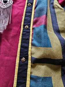 Soch Maroon Kurti