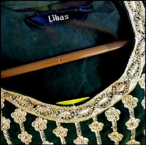 New Olive Party Wear Heavy Embroidered Kurta Set