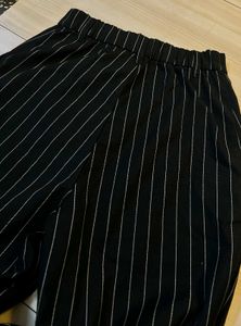 H&amp;M High-Waist Pinstripe Trousers