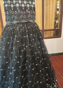 Party Wear Black ball Gown