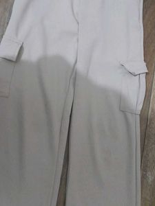 Beige Cargo Pants