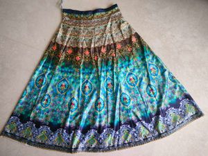 Patterned Ethnic Skirt