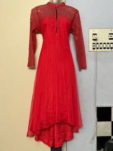 Pintrest Elegant Red Lace Dress