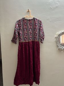 Burgundy MIDI Dress