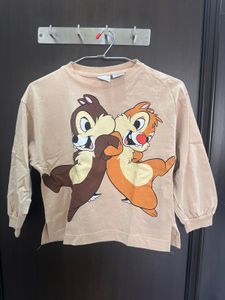 Chip and Dale Graphic Long Sleeve Tee