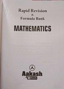 Aakash Mathematics Rapid Revision