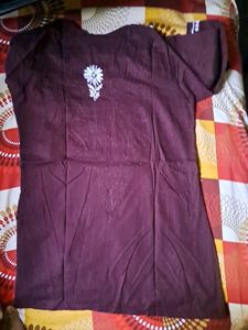 Short Chikankari Kurta