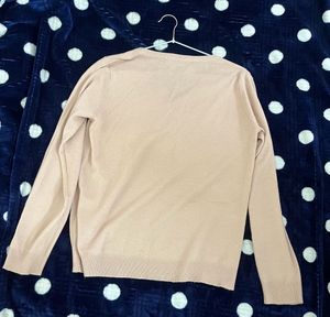 Women Lavender Solid Sweater