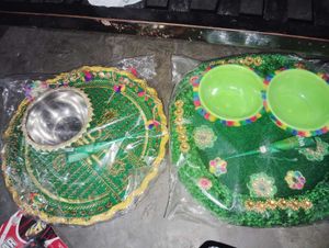Haldi And Mehndi Plate