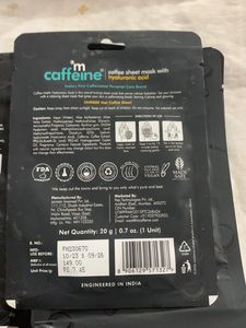 mCaffeine Sheet Mask Set(fixed Price )