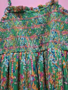 Floral Green Maxi Dress