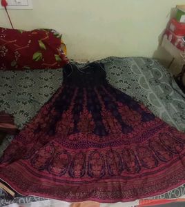 Floral Print Ethnic Dress