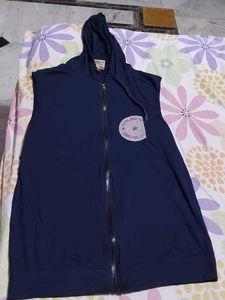 Sleeveless Hoodie Top