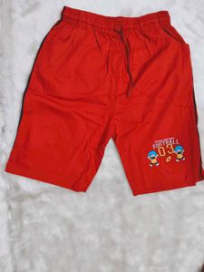 Red Football Shorts for boys price per piece