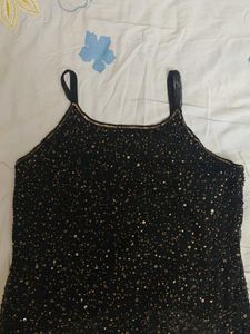 Sparkly Black Tank Top