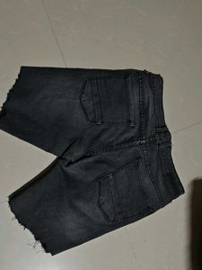 Black Denim Shorts