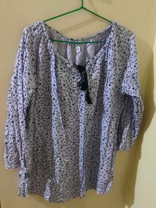 Floral Print Tunic Top