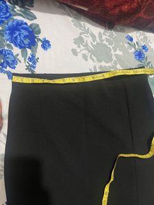 Black Midi Skirt- Small