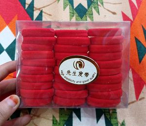Red Hair Rubberbands Set (30pcs) High Quality ❤️