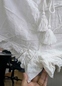 Nightsuit White Lace Trim