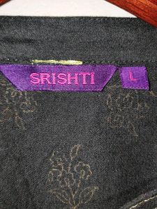 Black kurti with red legging