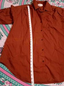 Vintage Rust Button-Down Shirt