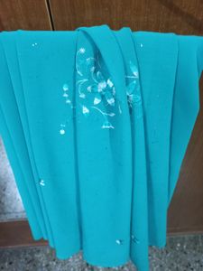 See Green Colour Suit Fabric