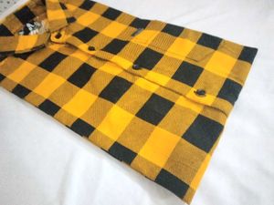 Yellow &amp; Black Checked Shirt🌟