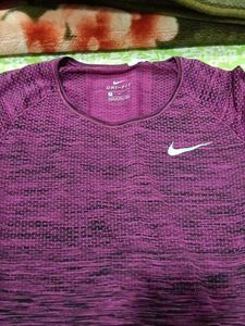 Nike Purple Long Sleeve Top