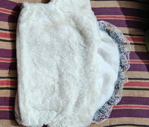Furr Jacket For Girls 6-18 Months White