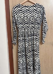 Zebra Print Maxi Dress