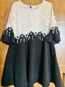 Black &amp; White Colour Tunic Or One Pice