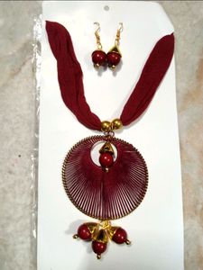 Beautiful Party Waer handcrafted Necklace With Earrings