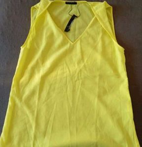 Yellow Sleeveless Top