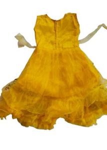 Yellow Floral Girls Dress