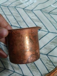 Vintage Copper Pooja Glass.... Handmade
