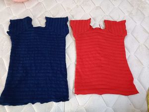 Cute Tops Red&amp;blue
