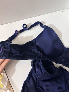 Blue Bra Set