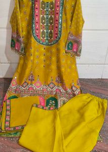 Digital Printed Masleen Cotton Suit.