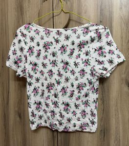Floral V-Neck Top
