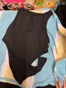 Sleek Black Bodysuit