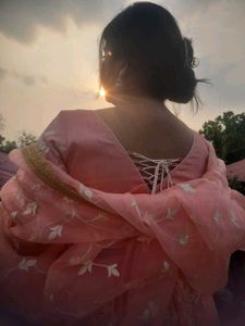 Pink Embroidered Lehenga Set