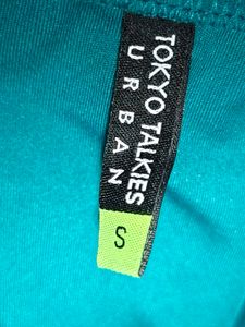 🆕 Piece Size S/M Teal Halter Tie Top