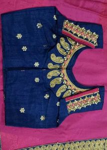 Heavy Multicolour Sari With Blouse