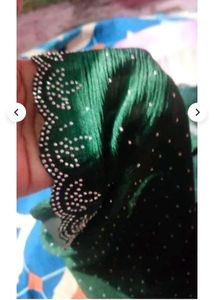 New Dark Green Shade Saree With Blouse Piece