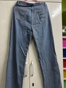 Wide Leg Denim Jeans High Waist