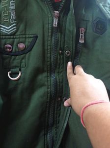 Green Hoddied Jacket