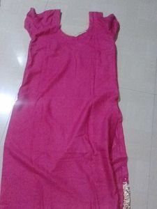 Pink Embroidered Kurta