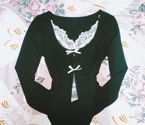 CUTE BLACK FULL SLEEVE TOP